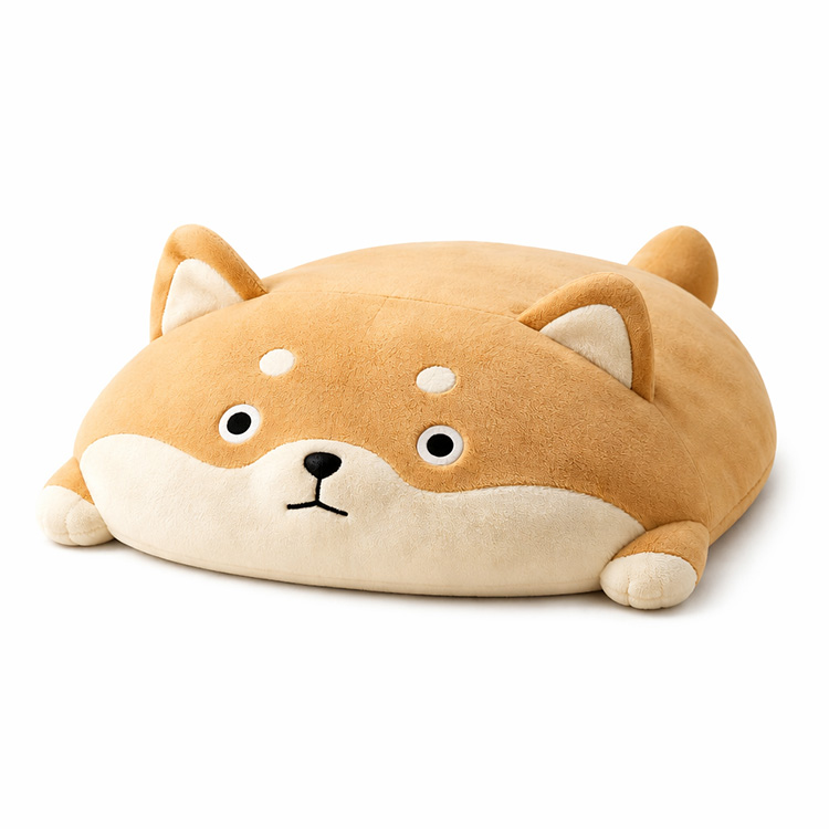 Cuscino in peluche piatto Shiba Inu