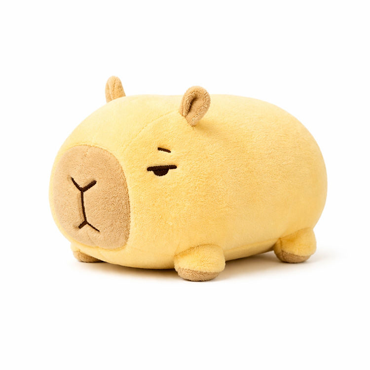 Peluche capibara pigro giallo limone