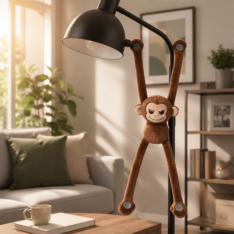 Peluche magnetico a forma di scimmietta