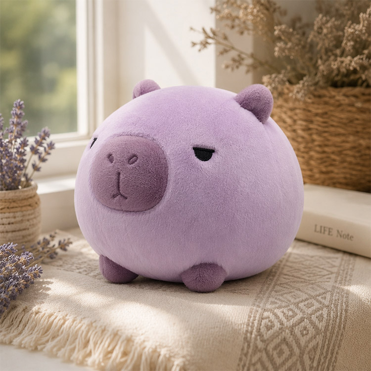 Peluche capibara viola