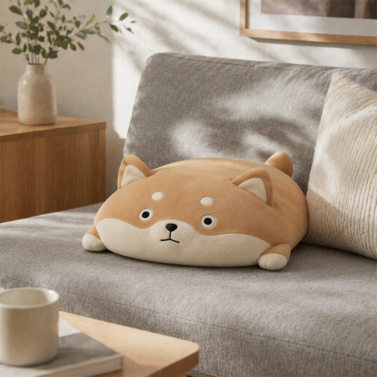 Cuscino in peluche Shiba Inu