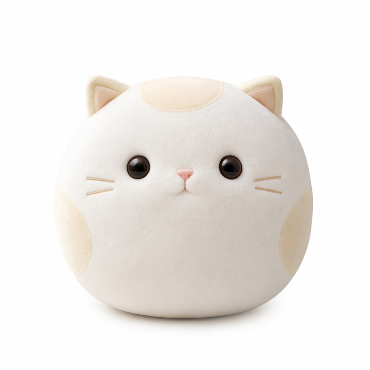 Peluche sferico a forma di gatto