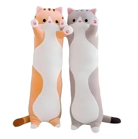 Cuscino peluche lungo gatto lungo non riempito