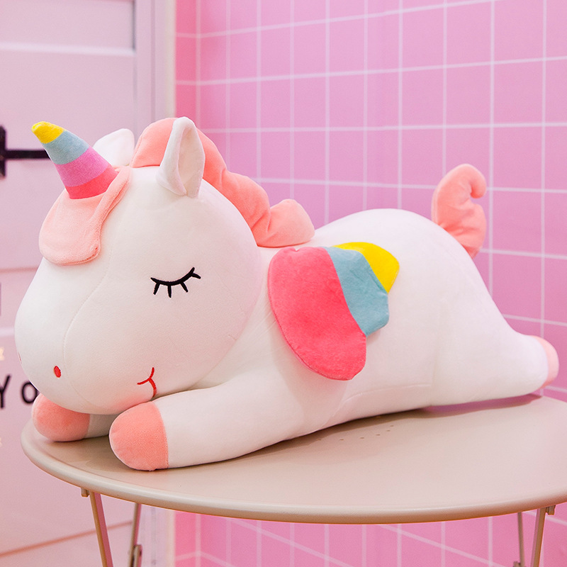 Cuscino peluche unicorno